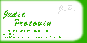 judit protovin business card